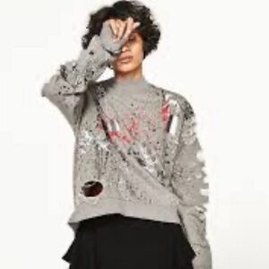 ⭐️Laura Moshi The Police Distressed Sweater⭐️